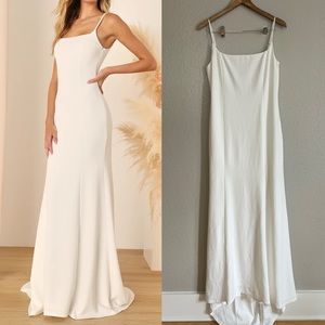 Lulu's Elegant White Wedding Dress